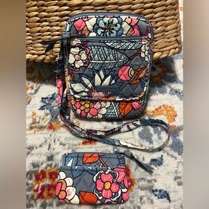Vera Bradley Small Crossbody Purse with Change Holder